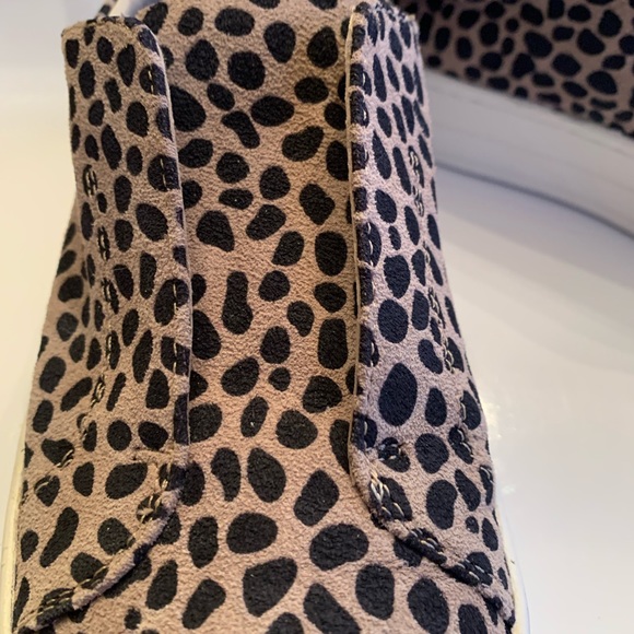 J slides leopard print leather platform sneakers - Picture 5 of 8